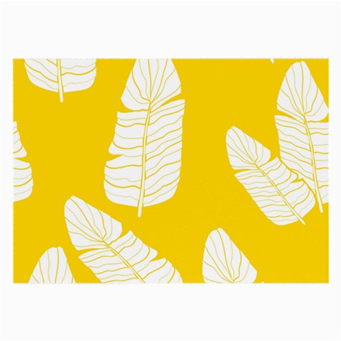 Yellow Banana Leaves Large Glasses Cloth from ArtsNow.com Front