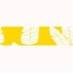 Yellow Banana Leaves Large Bar Mat