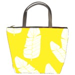 Yellow Banana Leaves Bucket Bag