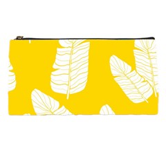 Yellow Banana Leaves Pencil Case from ArtsNow.com Front