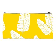 Yellow Banana Leaves Pencil Case from ArtsNow.com Back