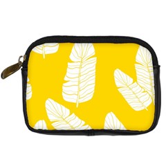 Yellow Banana Leaves Digital Camera Leather Case from ArtsNow.com Front