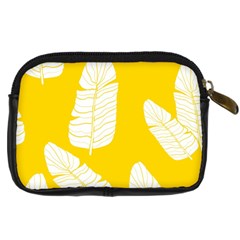 Yellow Banana Leaves Digital Camera Leather Case from ArtsNow.com Back