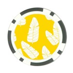 Yellow Banana Leaves Poker Chip Card Guard (10 pack)