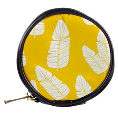 Yellow Banana Leaves Mini Makeup Bag from ArtsNow.com Back