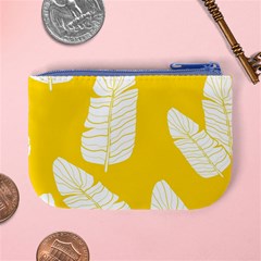 Yellow Banana Leaves Mini Coin Purse from ArtsNow.com Back