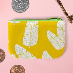 Yellow Banana Leaves Mini Coin Purse from ArtsNow.com Back