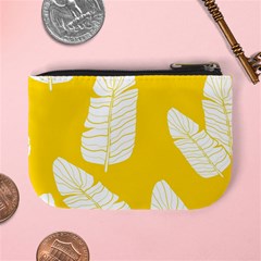 Yellow Banana Leaves Mini Coin Purse from ArtsNow.com Back