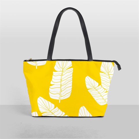 Yellow Banana Leaves Classic Shoulder Handbag from ArtsNow.com Front