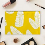 Yellow Banana Leaves Cosmetic Bag (Large)