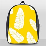 Yellow Banana Leaves School Bag (Large)