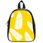 Yellow Banana Leaves School Bag (Small)