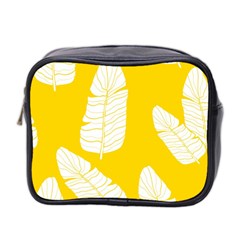 Yellow Banana Leaves Mini Toiletries Bag (Two Sides) from ArtsNow.com Front