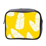 Yellow Banana Leaves Mini Toiletries Bag (Two Sides)