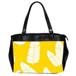 Yellow Banana Leaves Oversize Office Handbag (2 Sides)