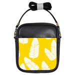 Yellow Banana Leaves Girls Sling Bag