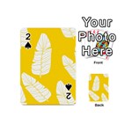 Yellow Banana Leaves Playing Cards 54 Designs (Mini)