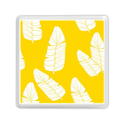 Yellow Banana Leaves Memory Card Reader (Square) from ArtsNow.com Front