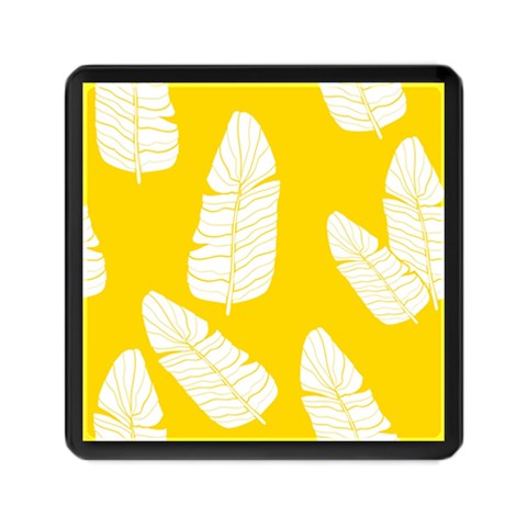 Yellow Banana Leaves Memory Card Reader (Square) from ArtsNow.com Front