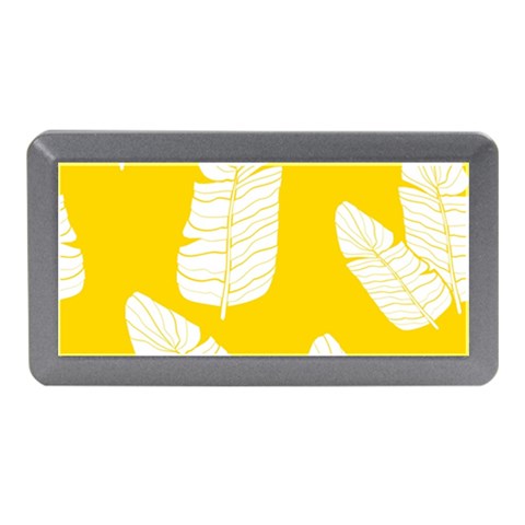 Yellow Banana Leaves Memory Card Reader (Mini) from ArtsNow.com Front