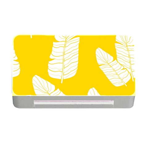 Yellow Banana Leaves Memory Card Reader with CF from ArtsNow.com Front