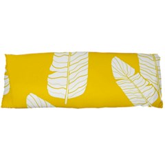 Yellow Banana Leaves Body Pillow Case Dakimakura (Two Sides) from ArtsNow.com Front