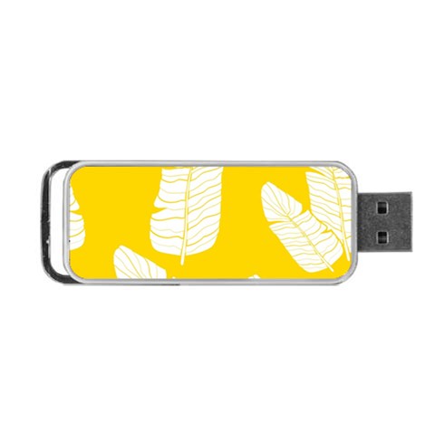 Yellow Banana Leaves Portable USB Flash (One Side) from ArtsNow.com Front