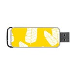 Yellow Banana Leaves Portable USB Flash (Two Sides)