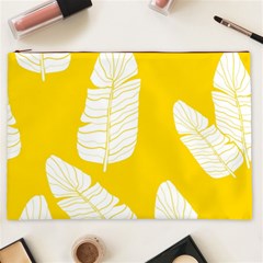 Yellow Banana Leaves Cosmetic Bag (XXL) from ArtsNow.com Front