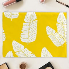 Yellow Banana Leaves Cosmetic Bag (XXXL) from ArtsNow.com Front