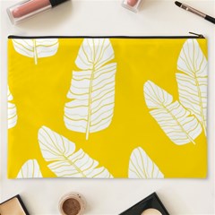 Yellow Banana Leaves Cosmetic Bag (XXXL) from ArtsNow.com Back