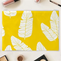 Yellow Banana Leaves Cosmetic Bag (XXXL) from ArtsNow.com Back