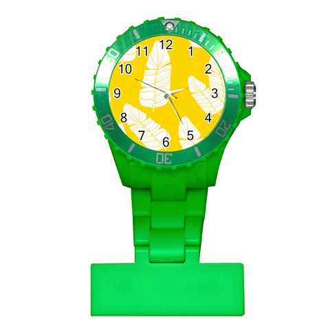 Yellow Banana Leaves Plastic Nurses Watch from ArtsNow.com Front