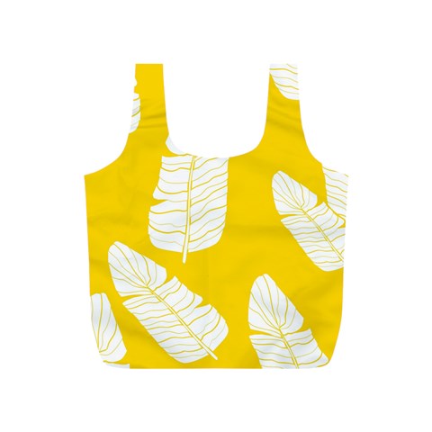 Yellow Banana Leaves Full Print Recycle Bag (S) from ArtsNow.com Front