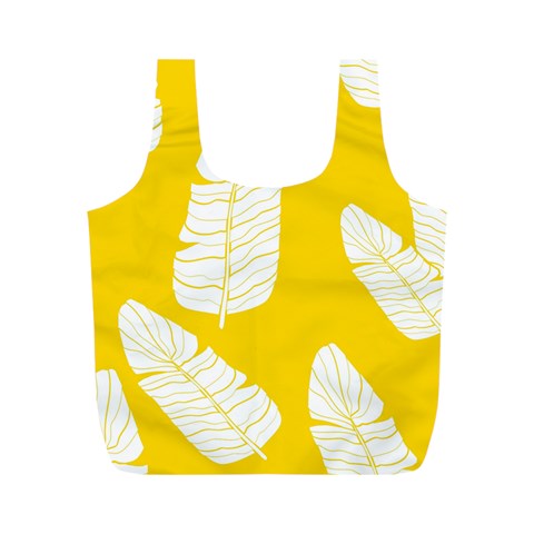 Yellow Banana Leaves Full Print Recycle Bag (M) from ArtsNow.com Front