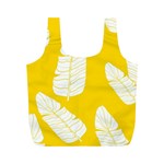 Yellow Banana Leaves Full Print Recycle Bag (M)