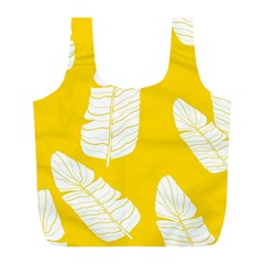 Yellow Banana Leaves Full Print Recycle Bag (L) from ArtsNow.com Back