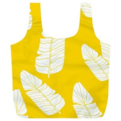 Yellow Banana Leaves Full Print Recycle Bag (XL) from ArtsNow.com Front