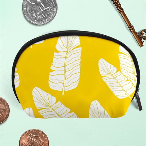 Yellow Banana Leaves Accessory Pouch (Large) from ArtsNow.com Front