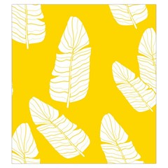 Yellow Banana Leaves Drawstring Pouch (Large) from ArtsNow.com Back