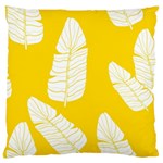 Yellow Banana Leaves Standard Flano Cushion Case (One Side)