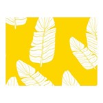 Yellow Banana Leaves Double Sided Flano Blanket (Mini)