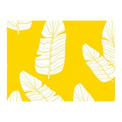 Yellow Banana Leaves Double Sided Flano Blanket (Mini) from ArtsNow.com 35 x27  Blanket Back