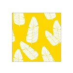 Yellow Banana Leaves Satin Bandana Scarf 22  x 22 