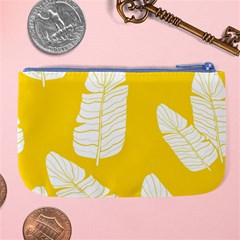 Yellow Banana Leaves Large Coin Purse from ArtsNow.com Back