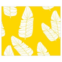 Yellow Banana Leaves Medium Tote Bag from ArtsNow.com Back