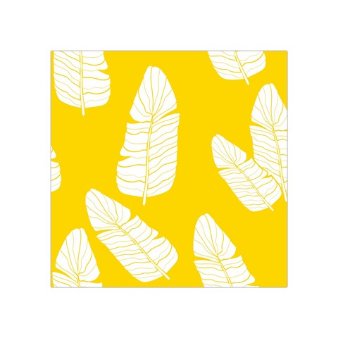 Yellow Banana Leaves Square Tapestry (Small) from ArtsNow.com Front