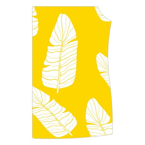 Yellow Banana Leaves Women s Button Up Vest from ArtsNow.com Front Left