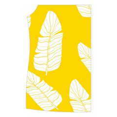 Yellow Banana Leaves Women s Button Up Vest from ArtsNow.com Front Right