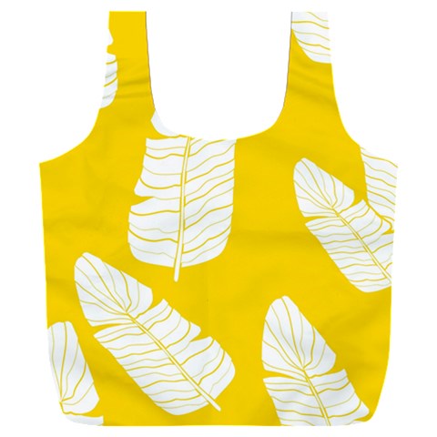 Yellow Banana Leaves Full Print Recycle Bag (XXL) from ArtsNow.com Front